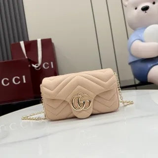 GG Marmont Quilted Nappa Leather 6.5 in Mini Bag 841290