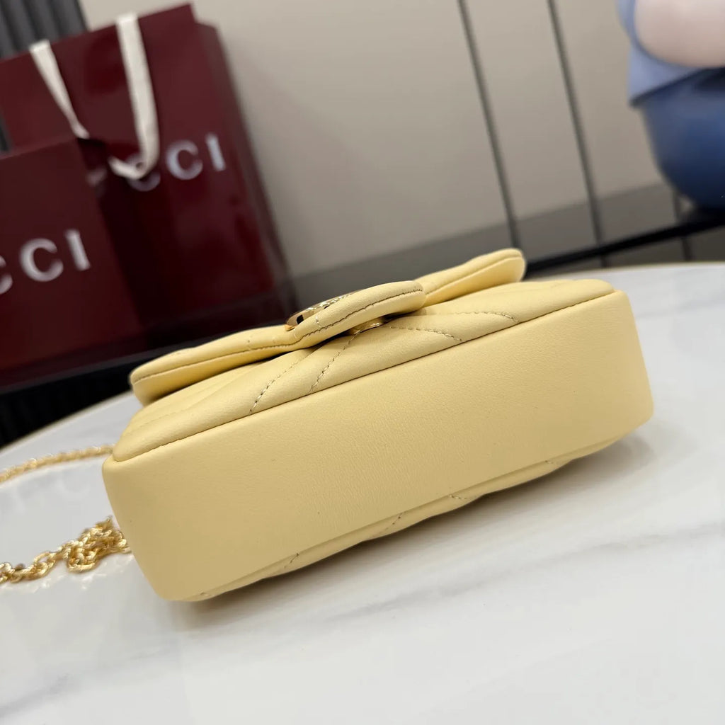 GG Marmont Quilted Nappa Leather 6.5 in Mini Bag 841290