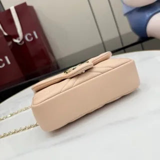 GG Marmont Quilted Nappa Leather 6.5 in Mini Bag 841290