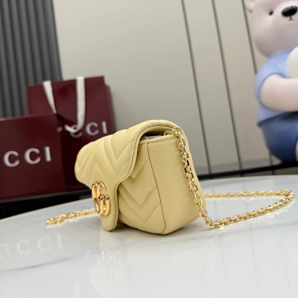 GG Marmont Quilted Nappa Leather 6.5 in Mini Bag 841290