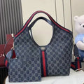 Giglio GG Denim 19.7 in Tote Bag 853972