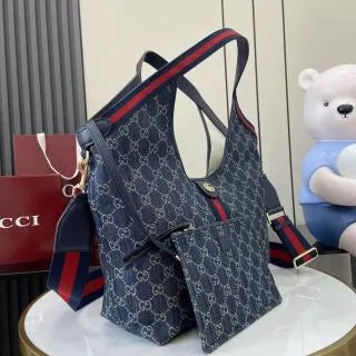 Giglio GG Denim 19.7 in Tote Bag 853972