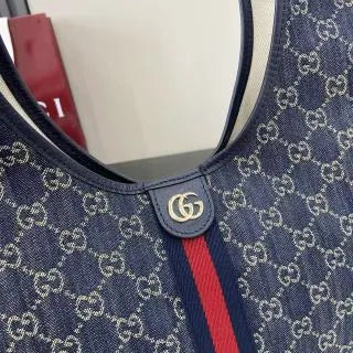 Giglio GG Denim 19.7 in Tote Bag 853972