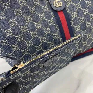 Giglio GG Denim 19.7 in Tote Bag 853972