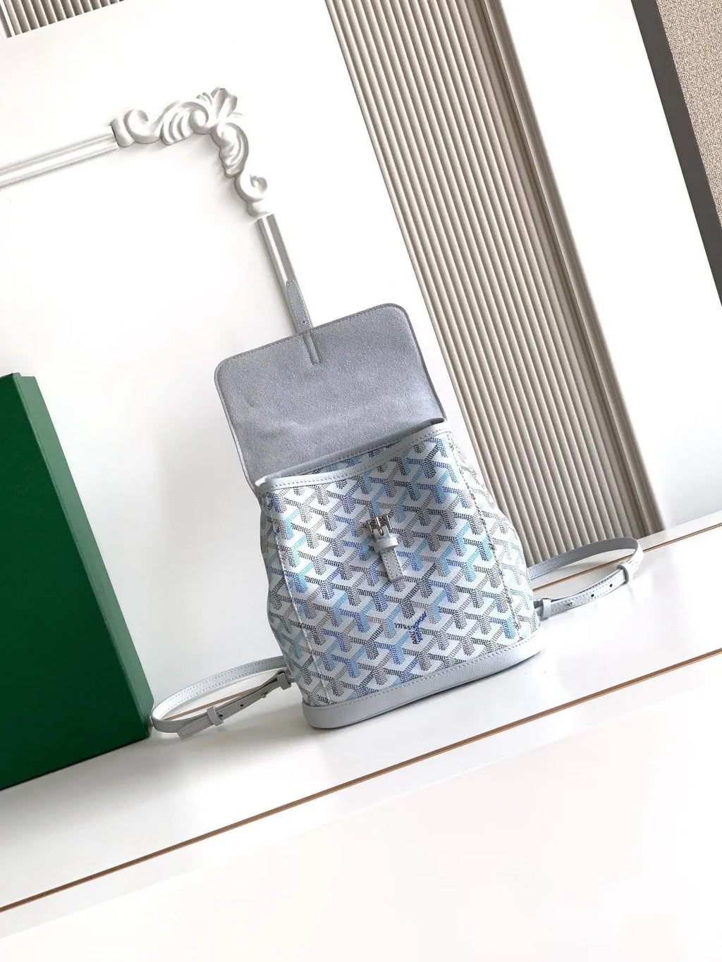 Goyard Alpin Mini Backpack Coated Canvas Leather 020195