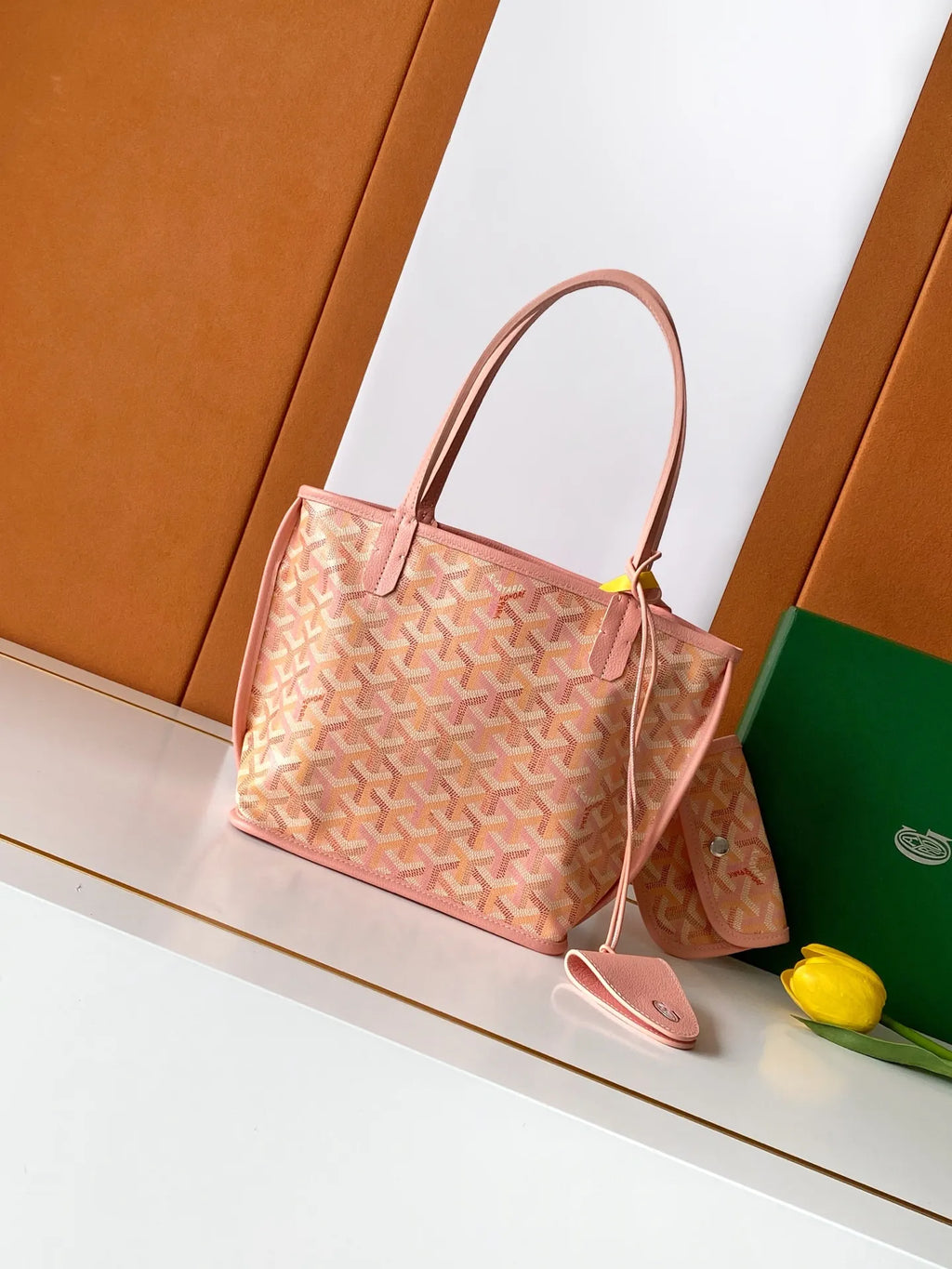 Goyard Anjou Mini Bag Coated Canvas Leather 2321