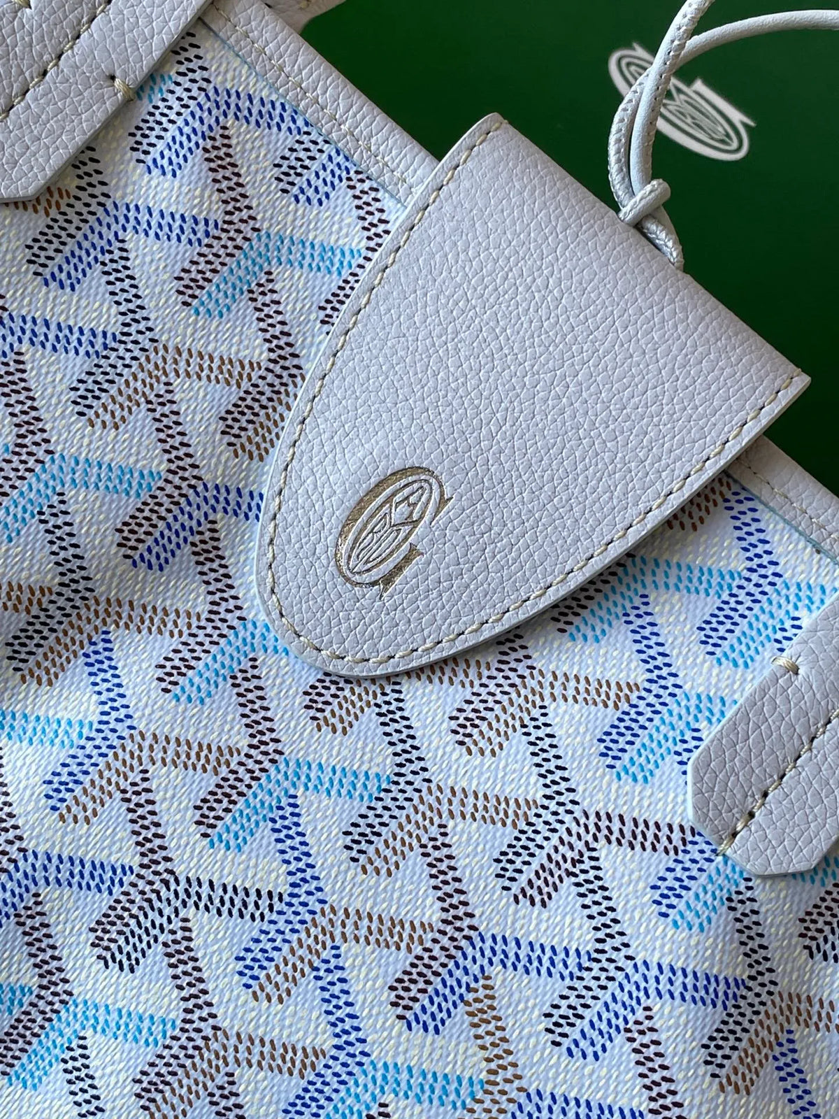 Goyard Anjou Mini Tote Bag Leather Coated Canvas 2321