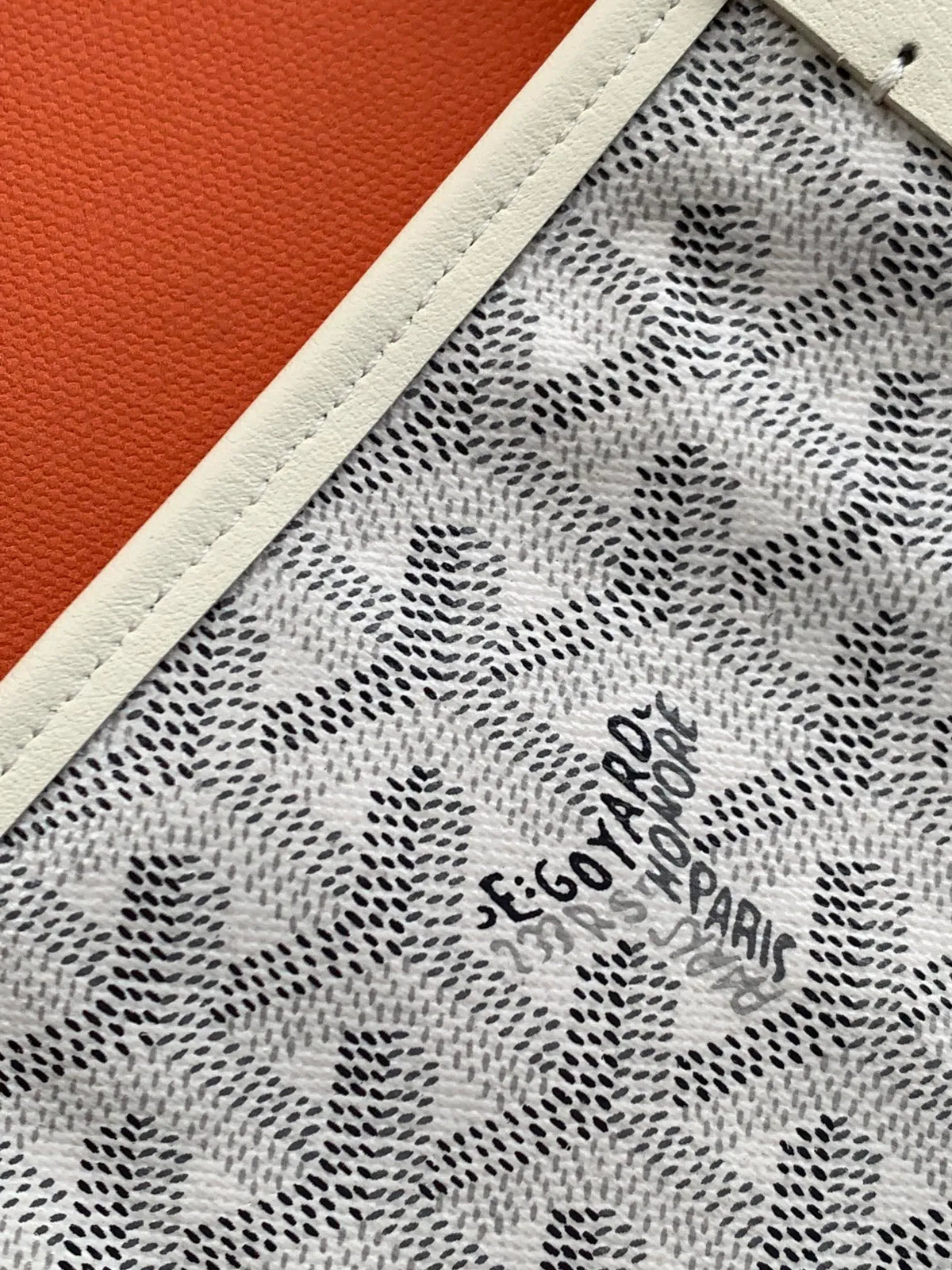 Goyard Anjou Small Tote Bag Leather Coated Canvas 8017