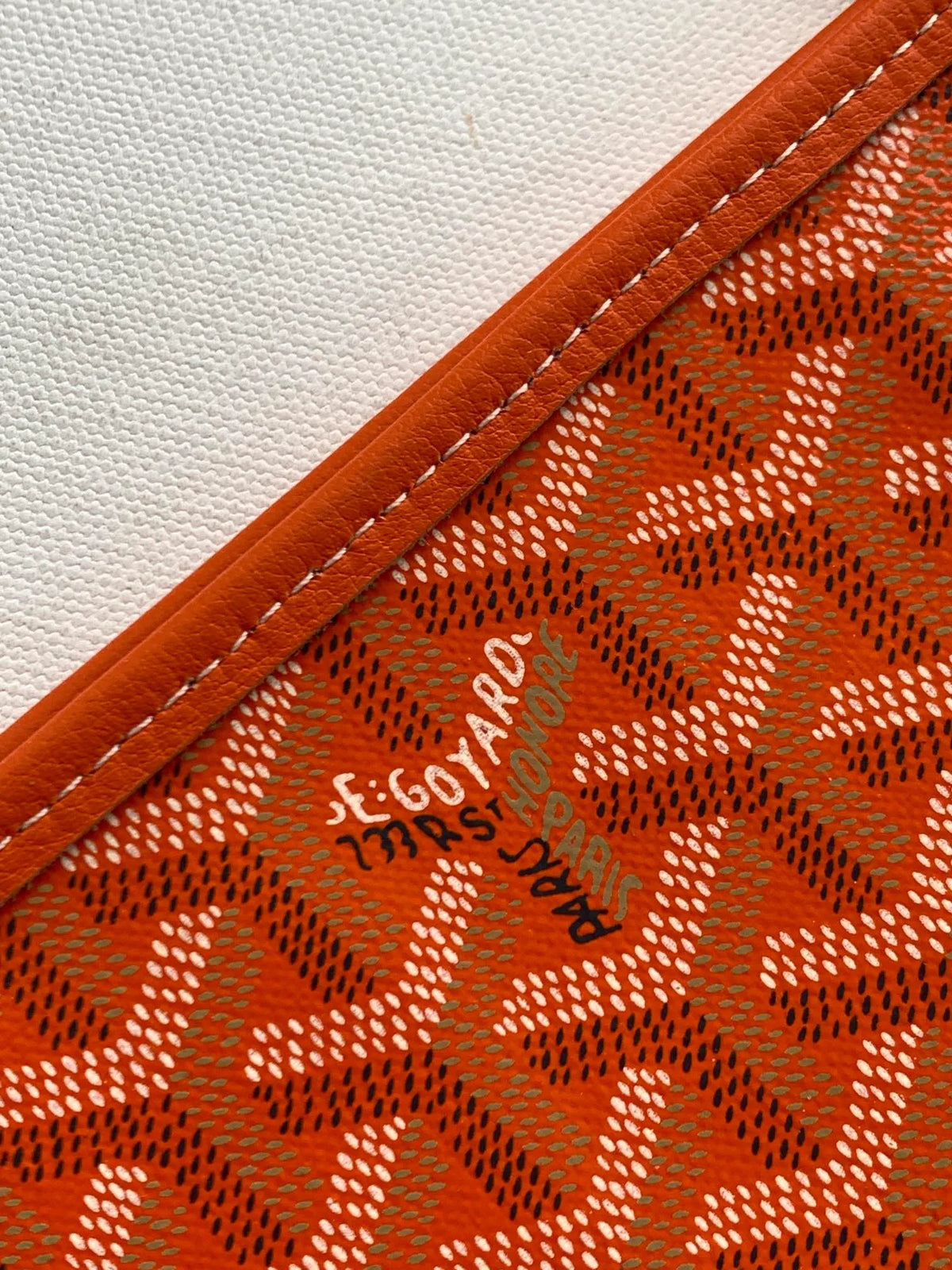 Goyard Anjou Small Tote Bag Leather Coated Canvas 8017
