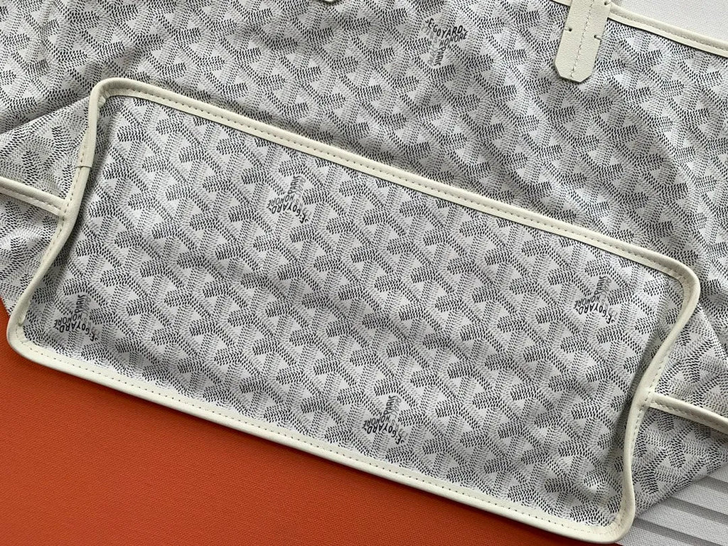 Goyard Anjou Small Tote Bag Leather Coated Canvas 8017