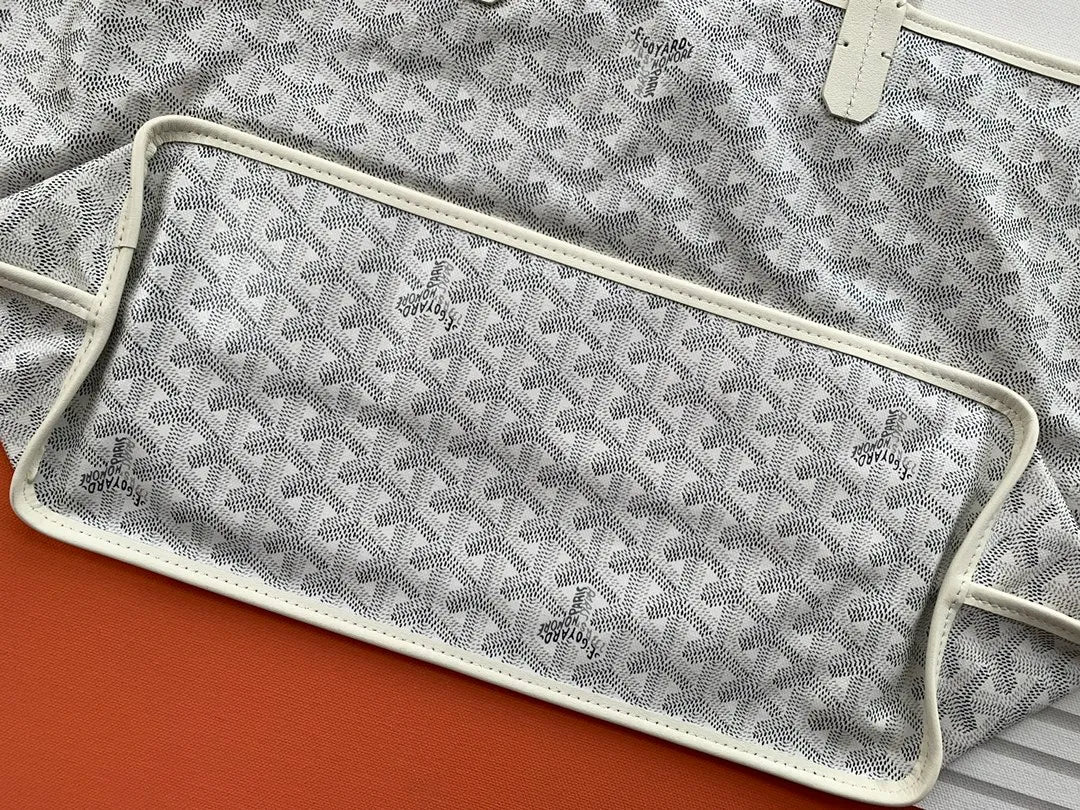 Goyard Anjou Small Tote Bag Leather Coated Canvas 8017