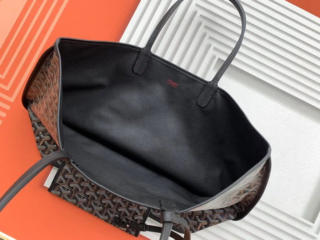 Goyard Anjou Small Tote Bag Leather Coated Canvas 8017