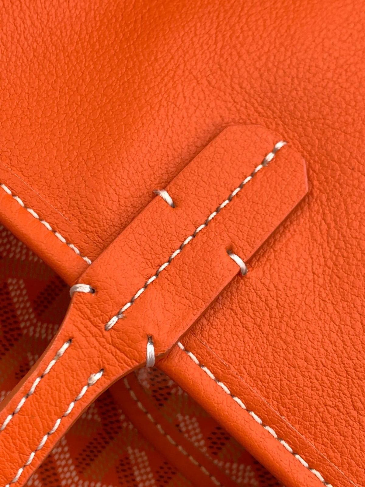 Goyard Anjou Small Tote Bag Leather Coated Canvas 8017