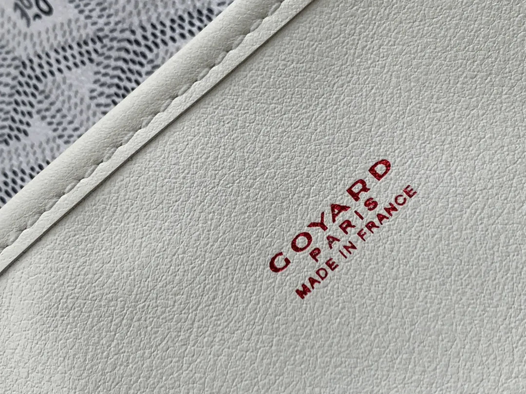 Goyard Anjou Small Tote Bag Leather Coated Canvas 8017