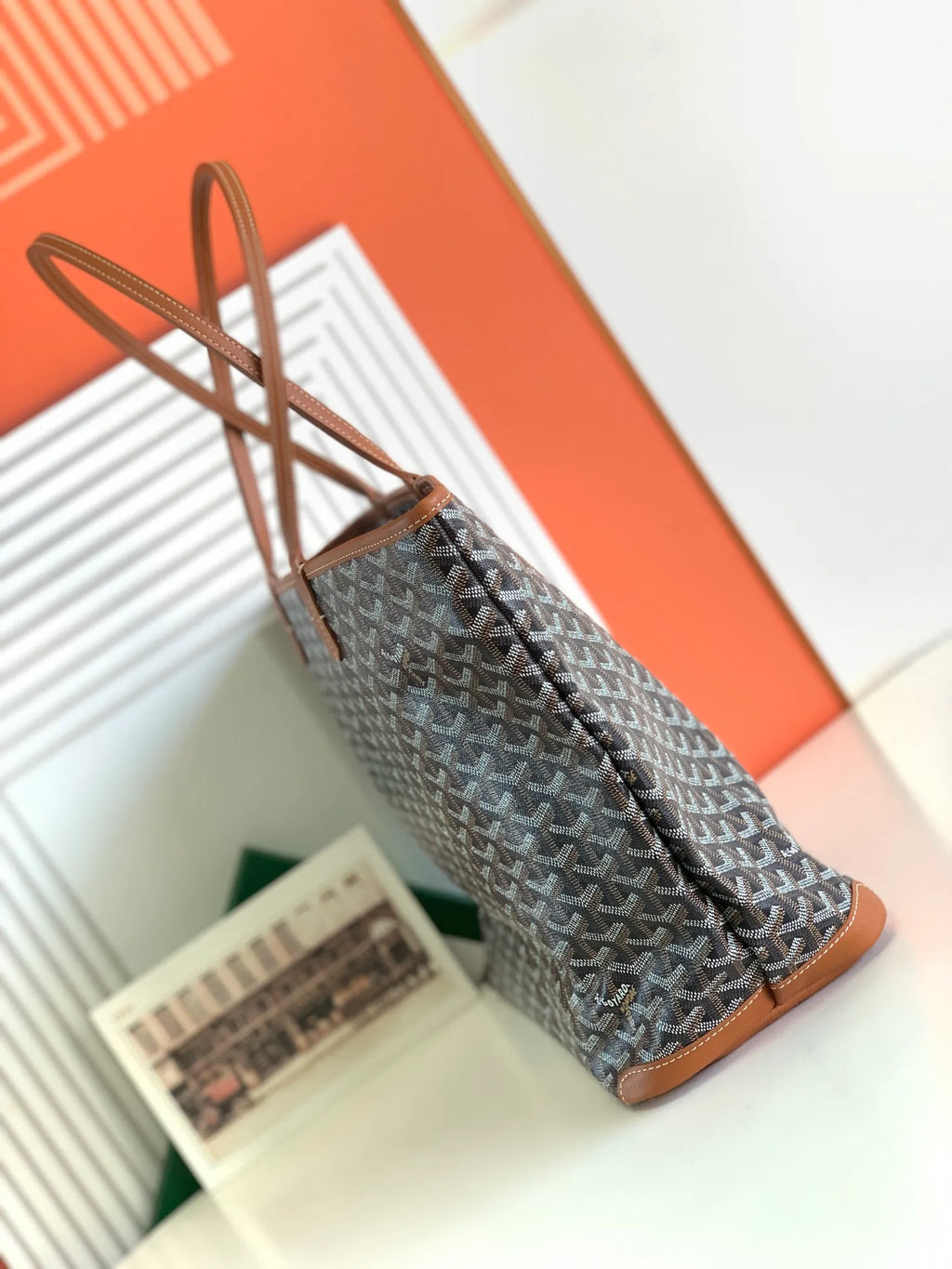 Goyard Artois Medium Bag Coated Canvas Leather 8023