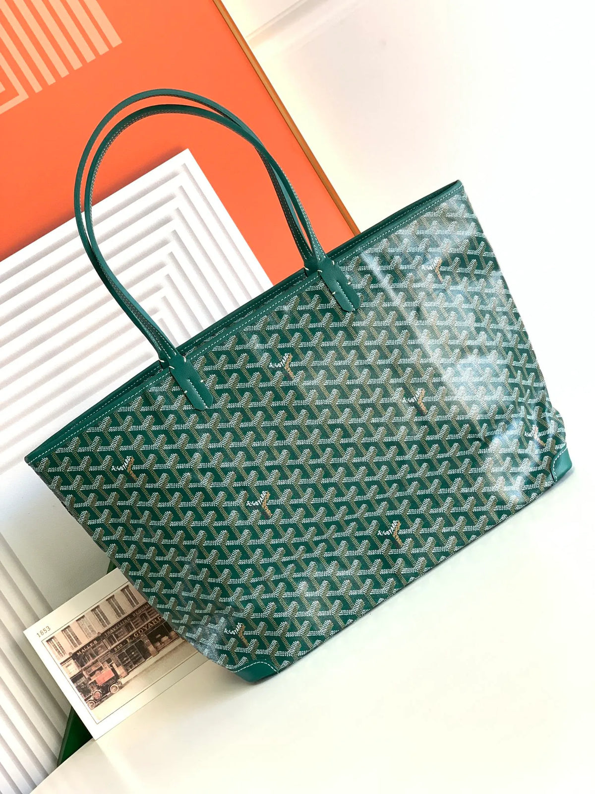 Goyard Artois Medium Bag Coated Canvas Leather 8023