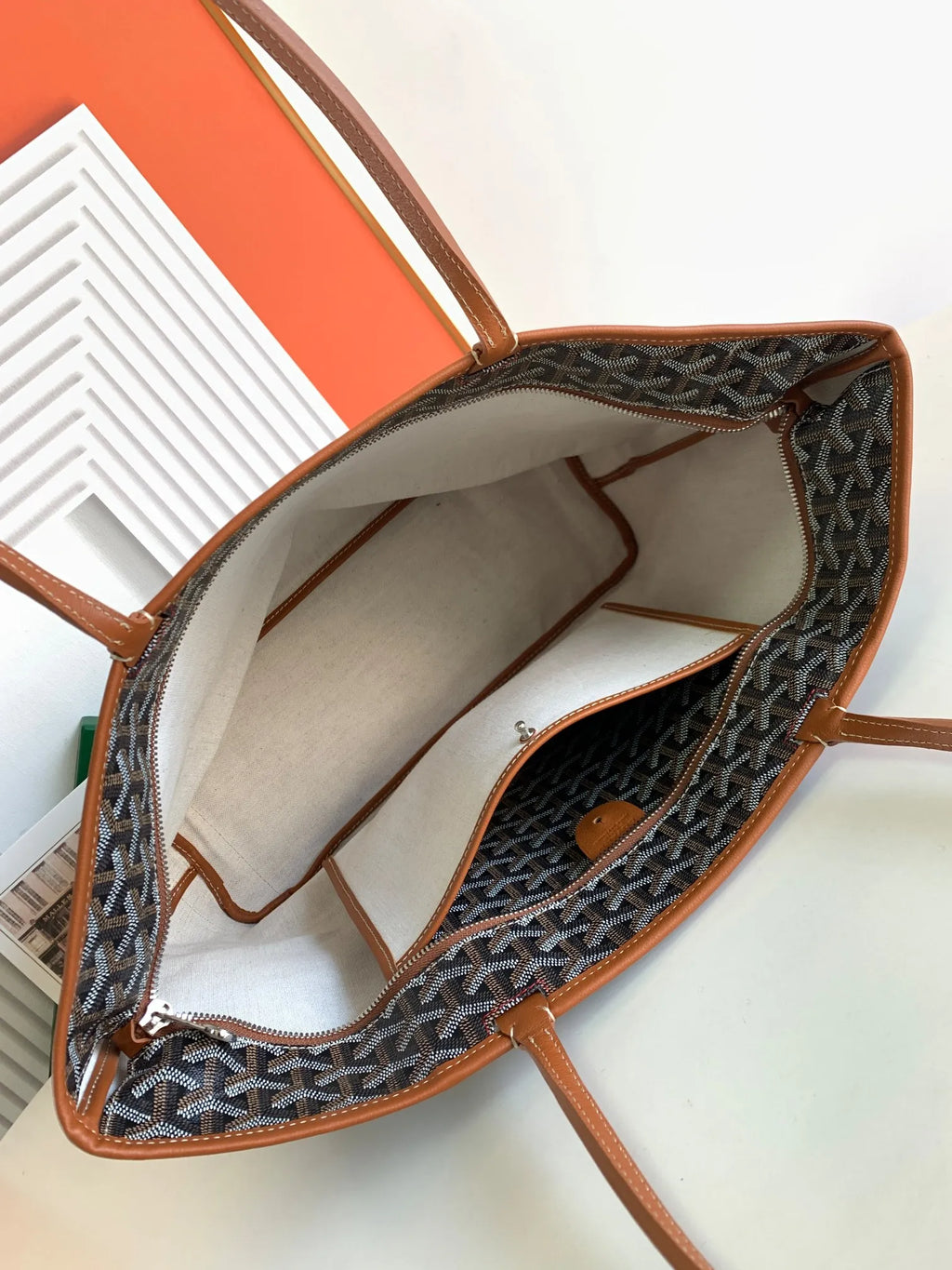 Goyard Artois Medium Bag Coated Canvas Leather 8023