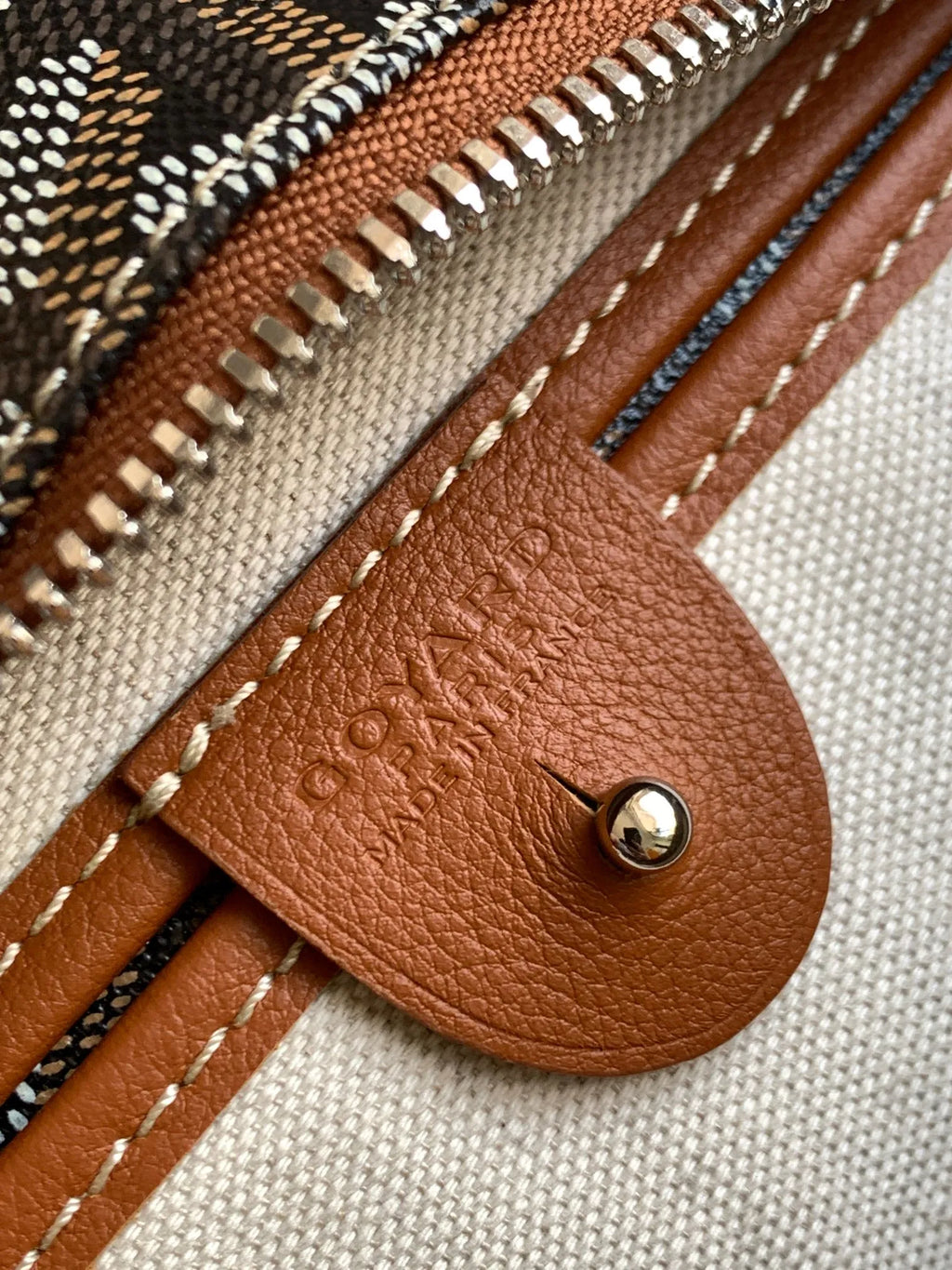 Goyard Artois Medium Bag Coated Canvas Leather 8023