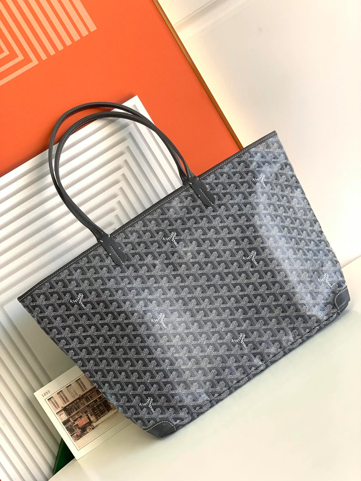 Goyard Artois MM Tote Bag Coated Canvas Leather 236736