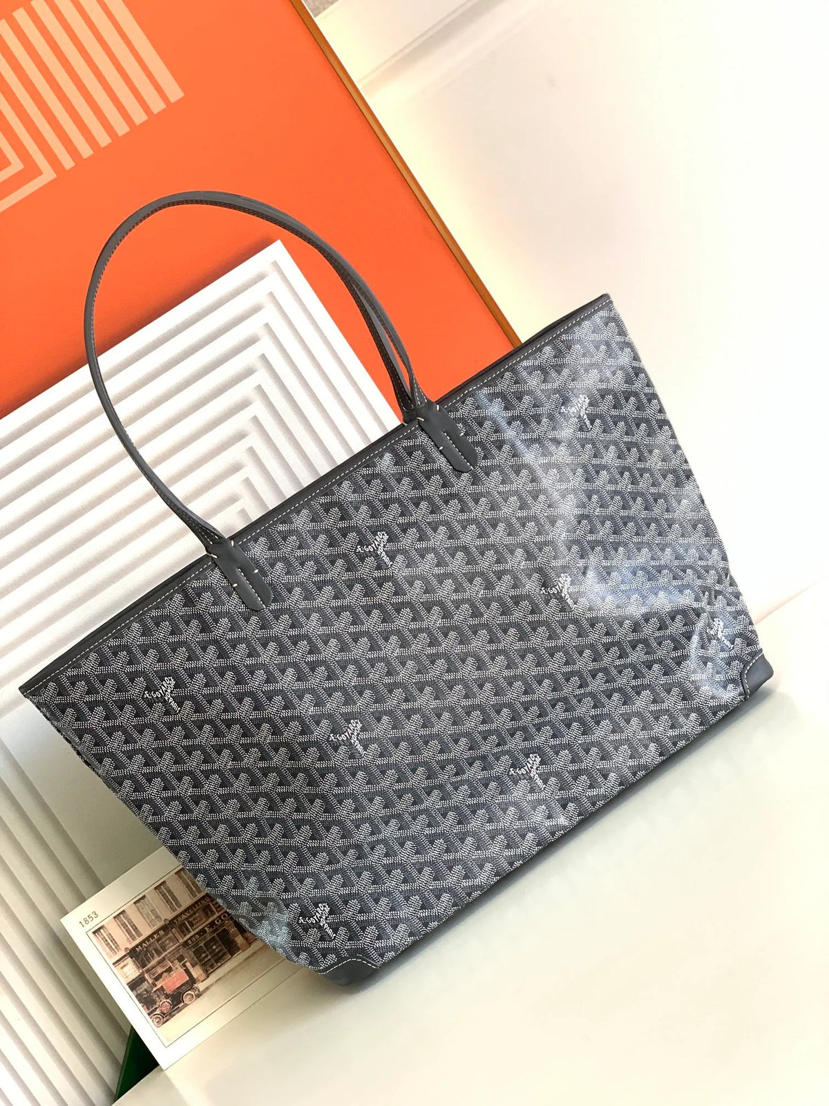 Goyard Artois MM Tote Bag Coated Canvas Leather 236736