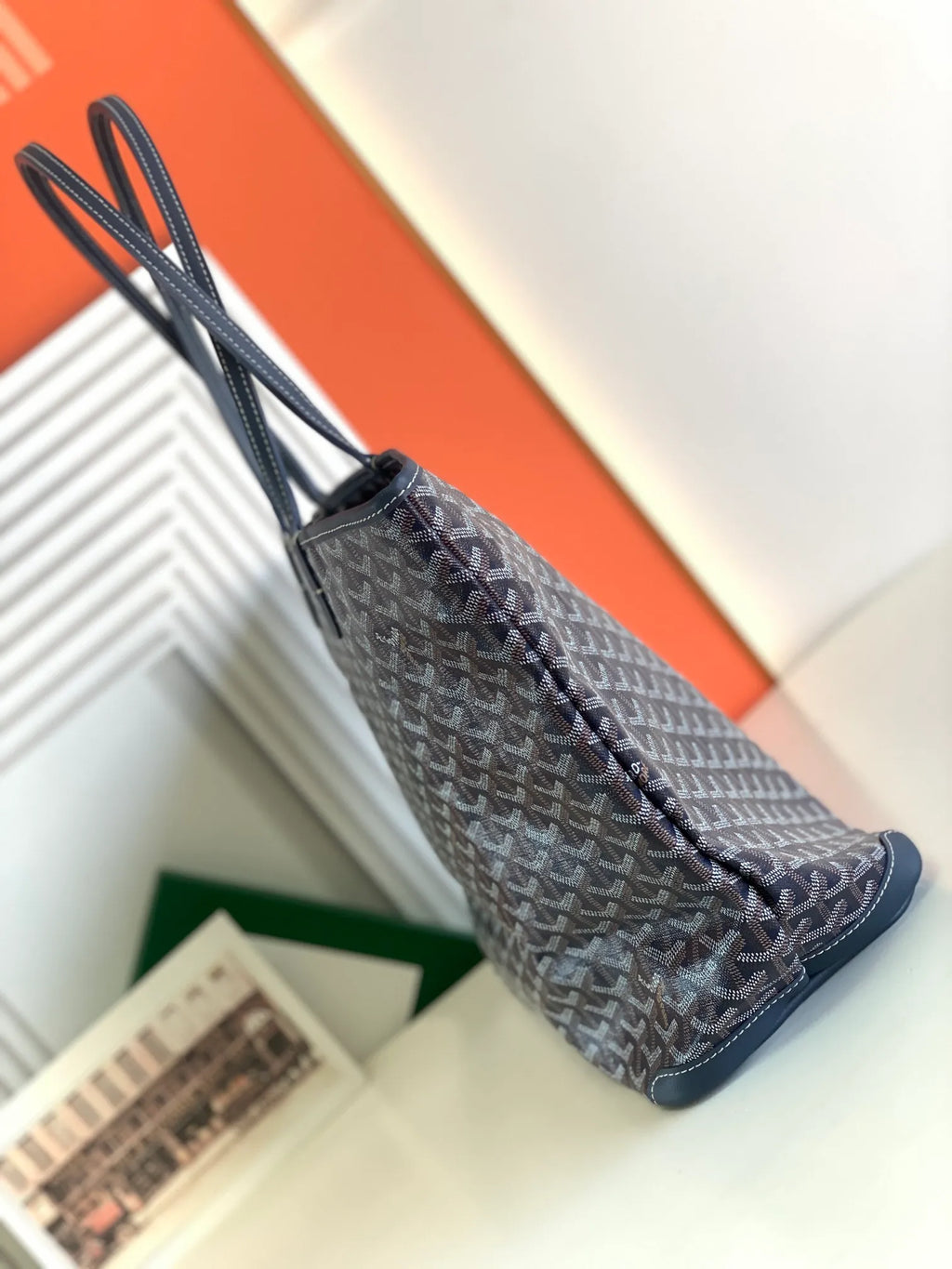 Goyard Artois MM Tote Bag Coated Canvas Leather 8023