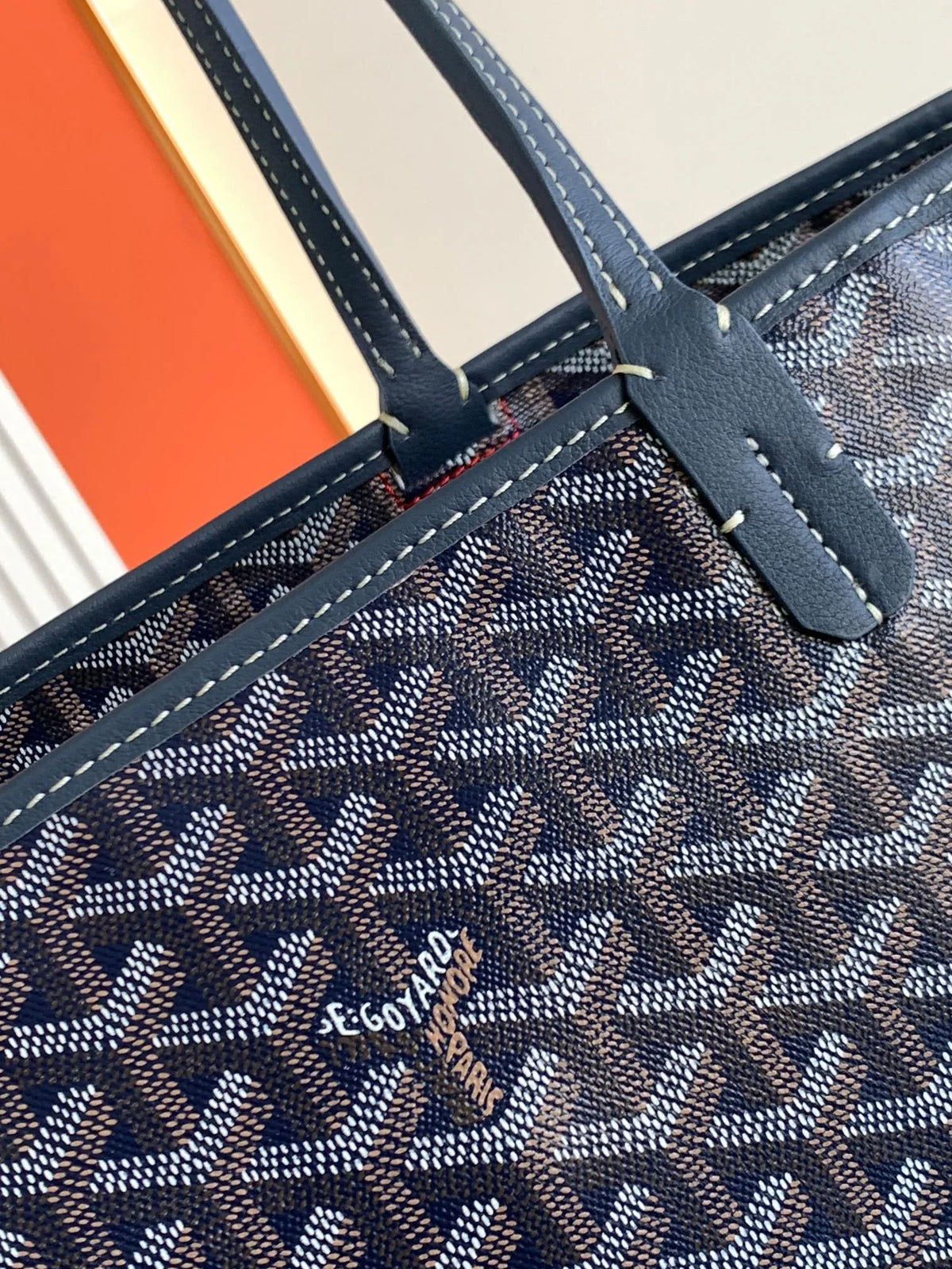 Goyard Artois MM Tote Bag Coated Canvas Leather 8023