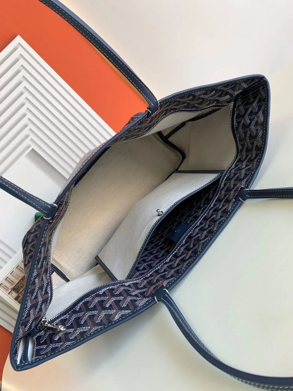 Goyard Artois MM Tote Bag Coated Canvas Leather 8023