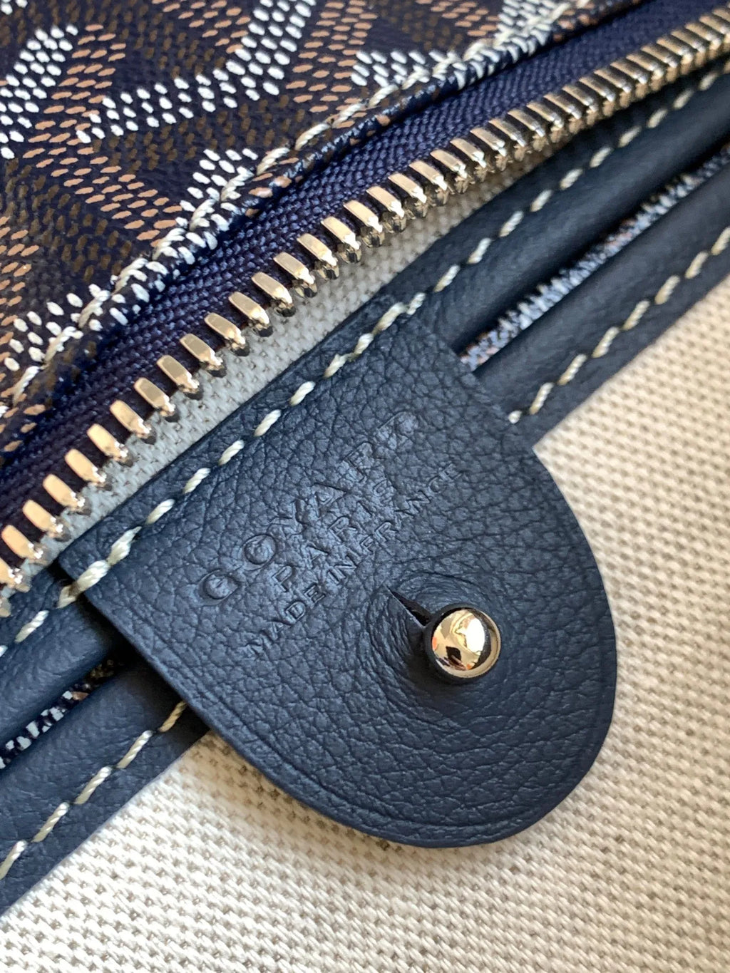 Goyard Artois MM Tote Bag Coated Canvas Leather 8023