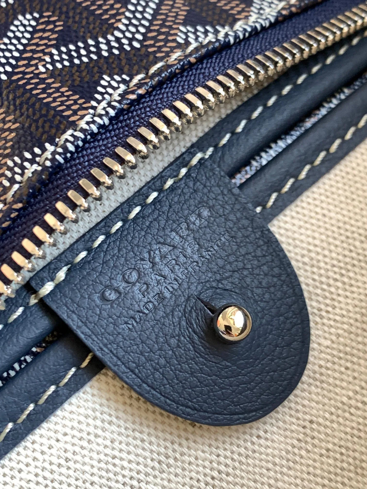 Goyard Artois MM Tote Bag Coated Canvas Leather 8023