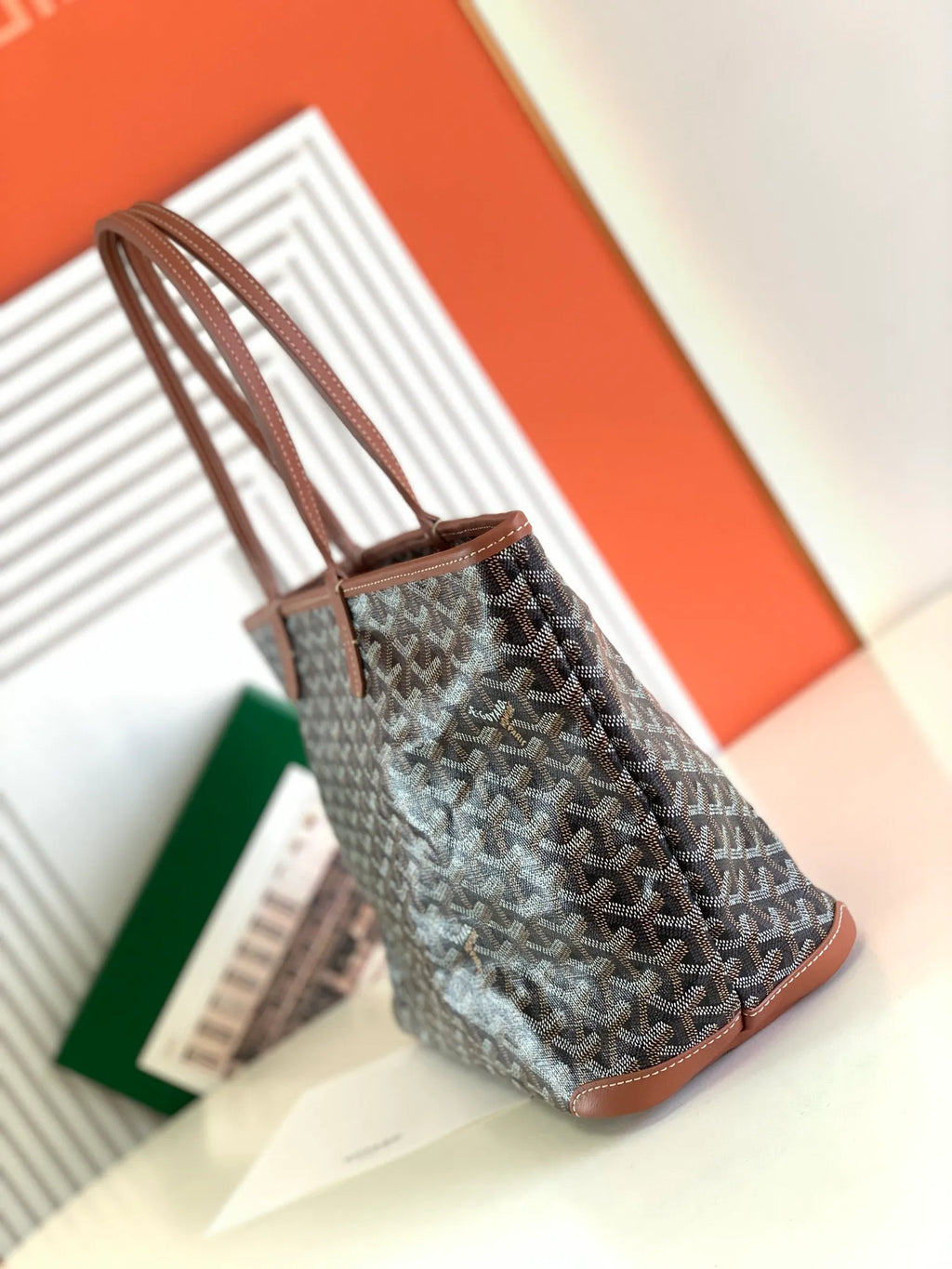 Goyard Artois PM Tote Bag Canvas Leather 8022