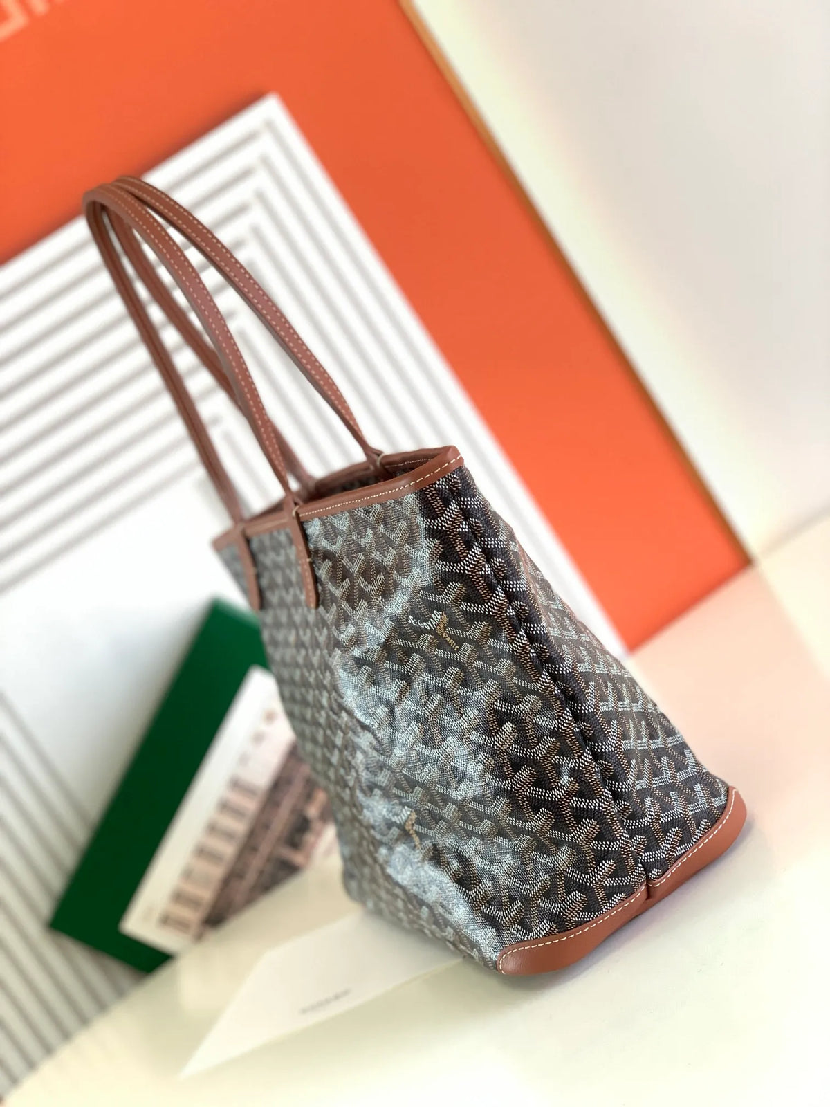 Goyard Artois PM Tote Bag Canvas Leather 8022