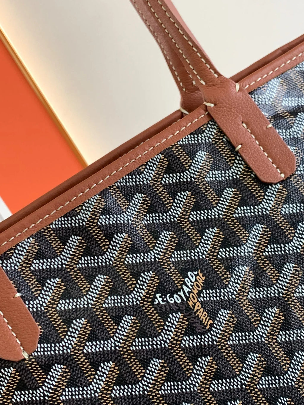 Goyard Artois PM Tote Bag Canvas Leather 8022