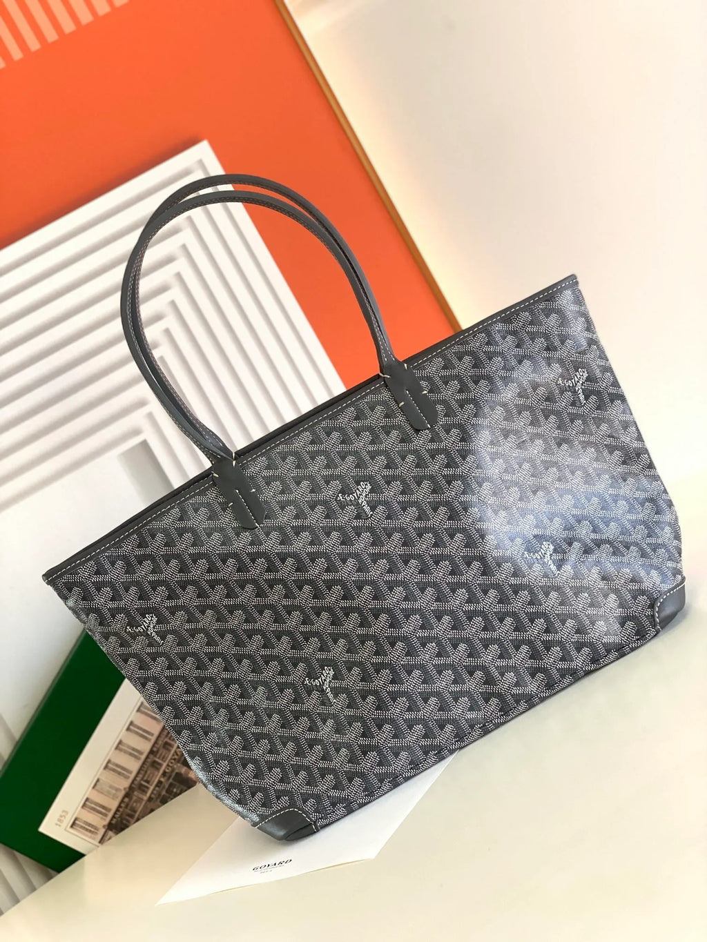 Goyard Artois Small Tote Bag Coated Canvas Leather 8022