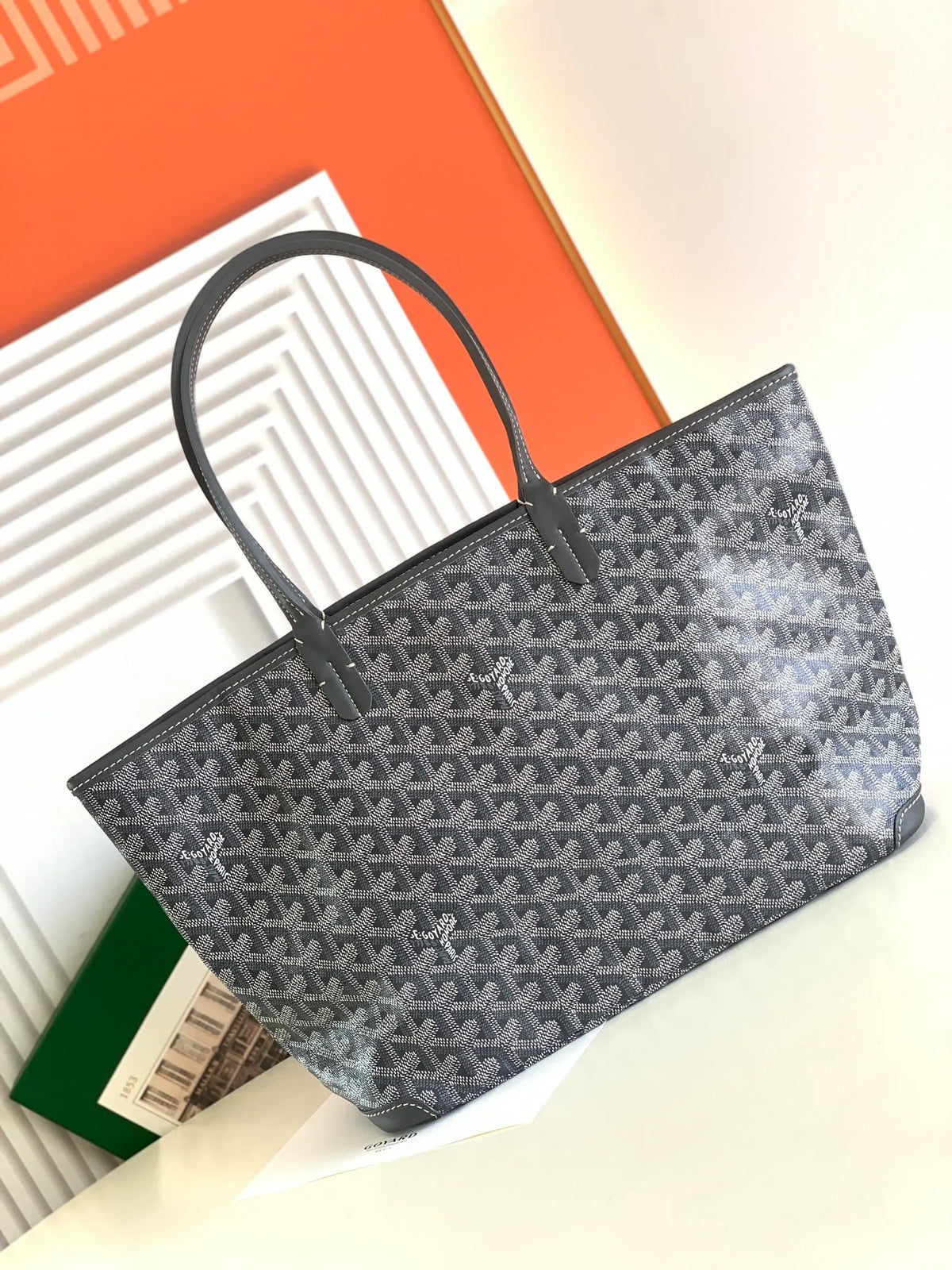 Goyard Artois Small Tote Bag Coated Canvas Leather 8022