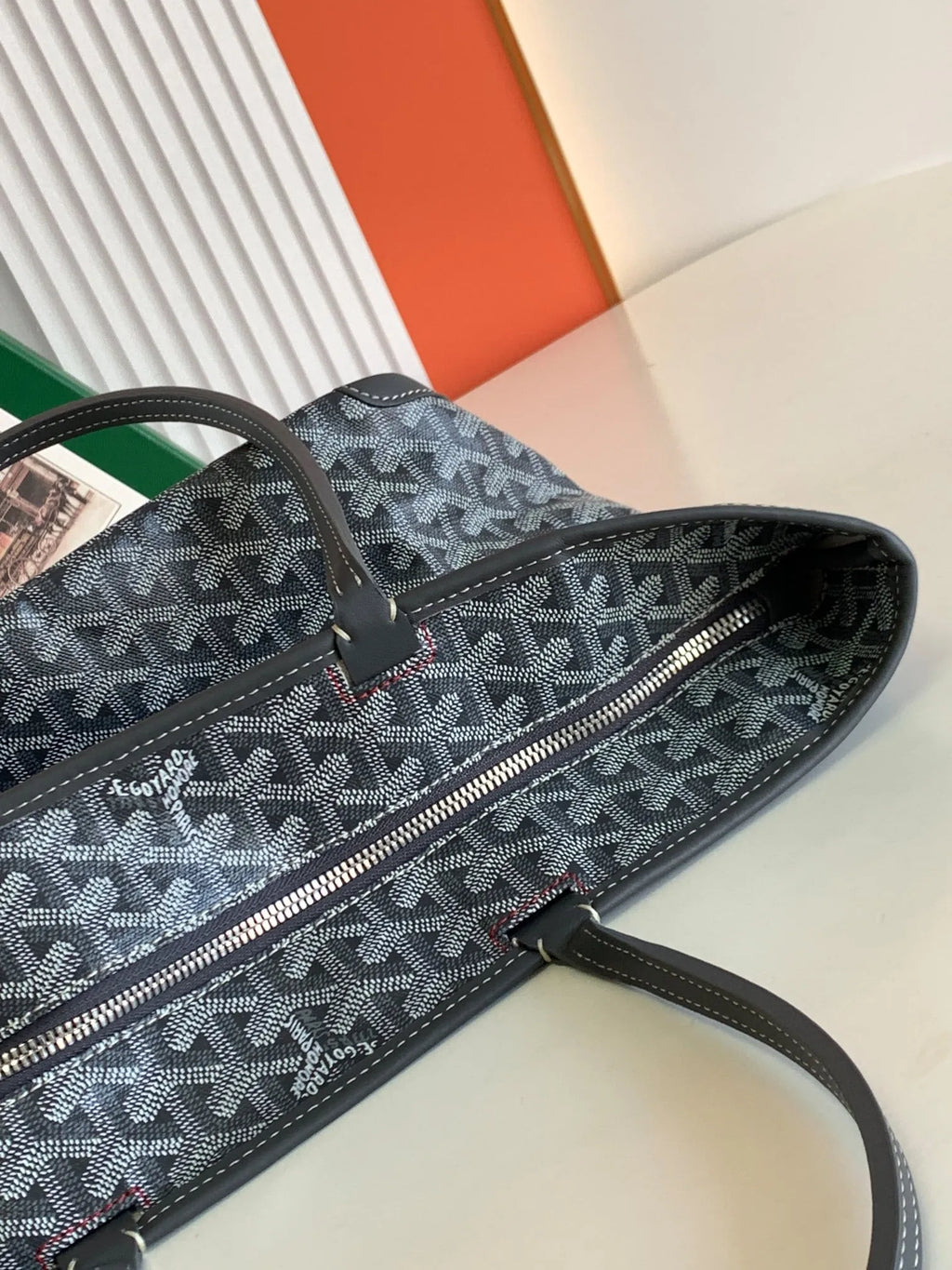 Goyard Artois Small Tote Bag Coated Canvas Leather 8022