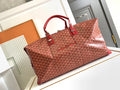 Goyard Boeing 55 Travel Bag Coated Canvas Leather 8062