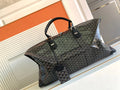 Goyard Boeing 55 Travel Bag Coated Canvas Leather 8062