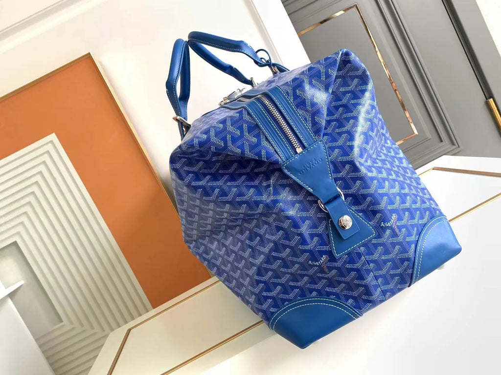 Goyard Boeing 55 Travel Bag Coated Canvas Leather 8062