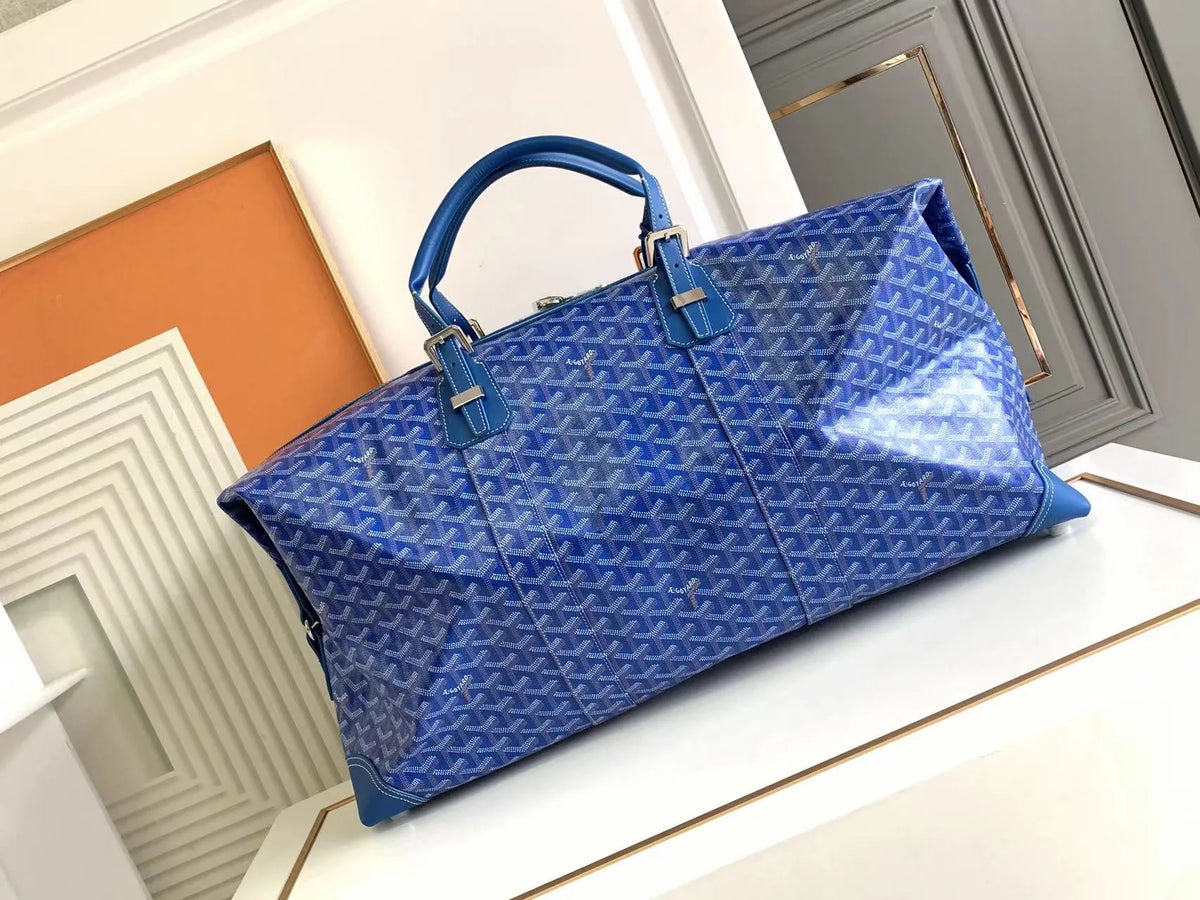 Goyard Boeing 55 Travel Bag Coated Canvas Leather 8062