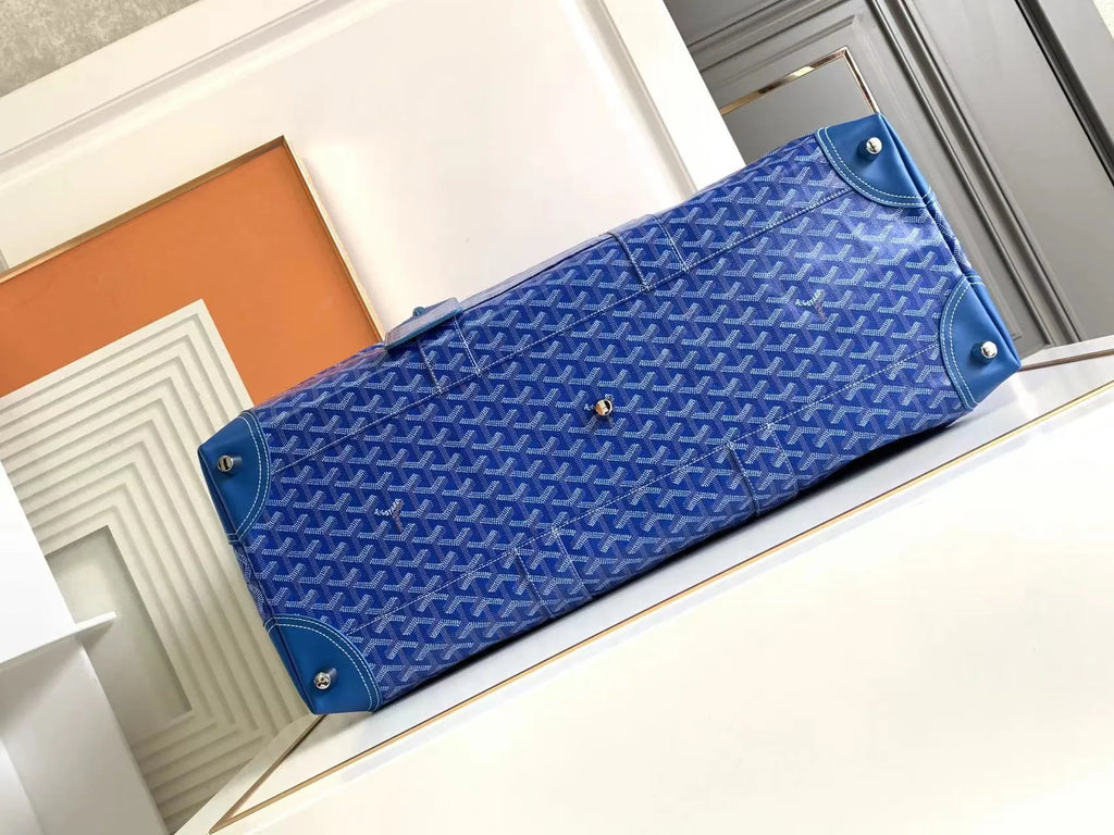 Goyard Boeing 55 Travel Bag Coated Canvas Leather 8062
