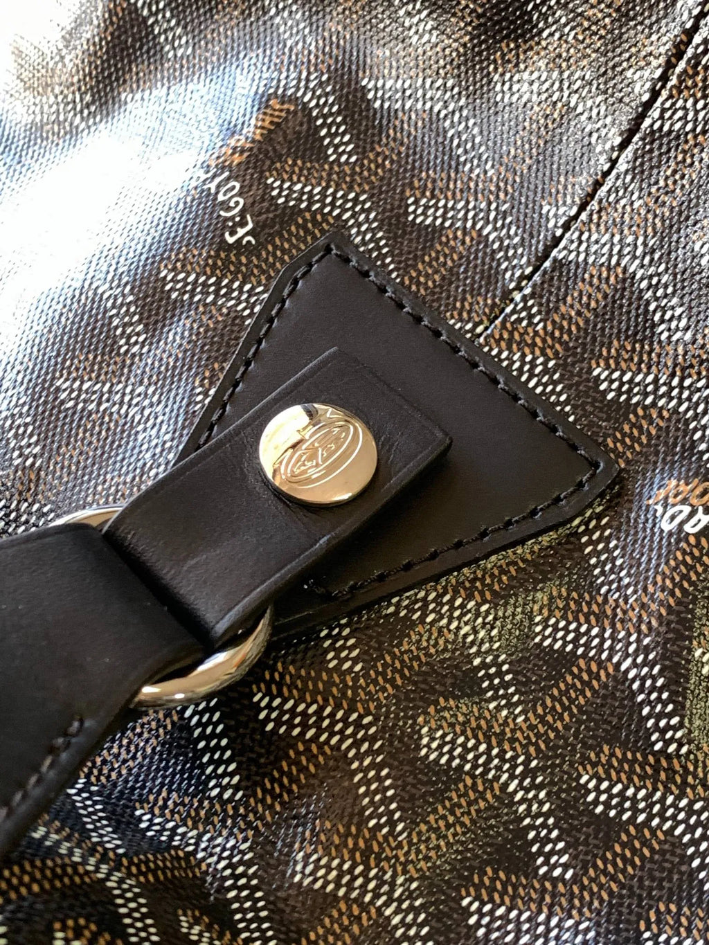 Goyard Boeing 55 Travel Bag Coated Canvas Leather 8062