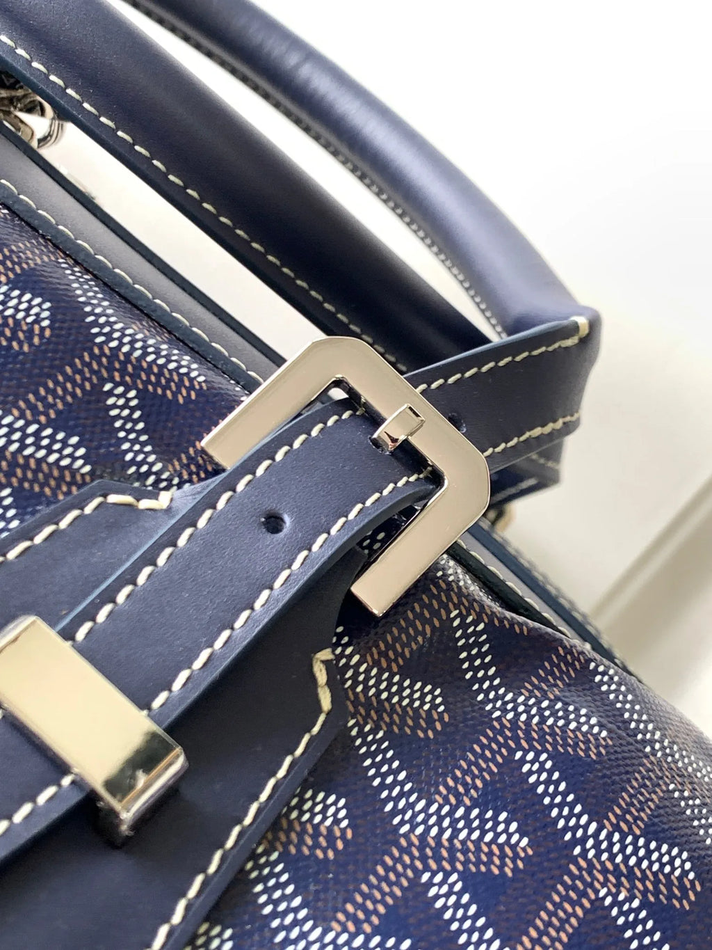 Goyard Boeing 55 Travel Bag Coated Canvas Leather 8062