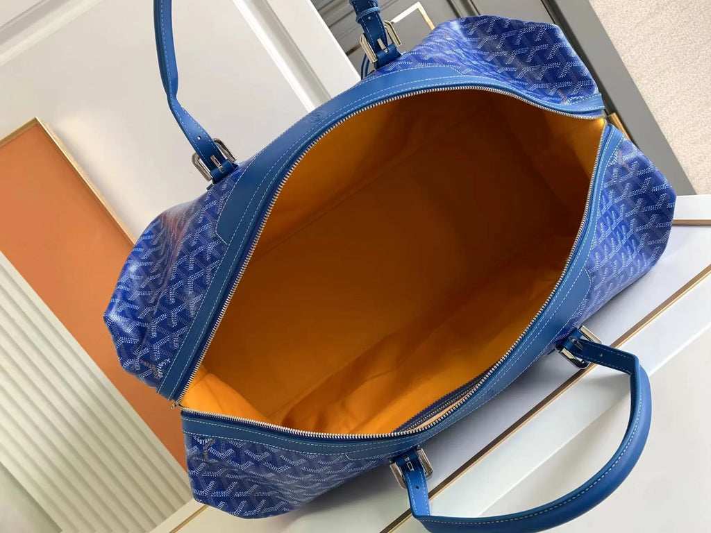 Goyard Boeing 55 Travel Bag Coated Canvas Leather 8062