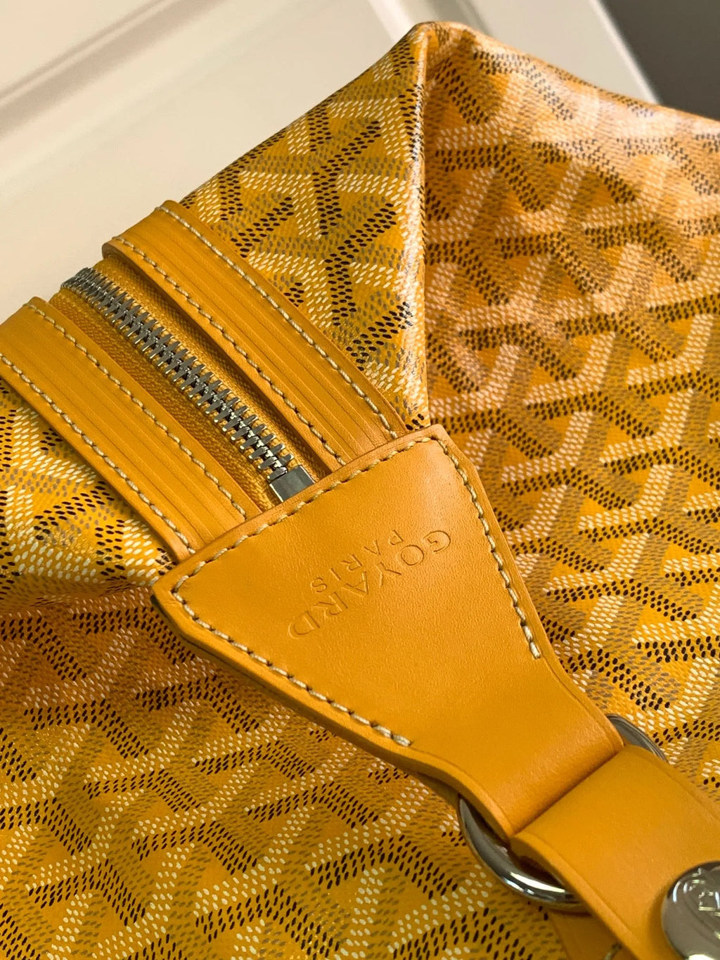 Goyard Boeing 55 Travel Bag Coated Canvas Leather 8062