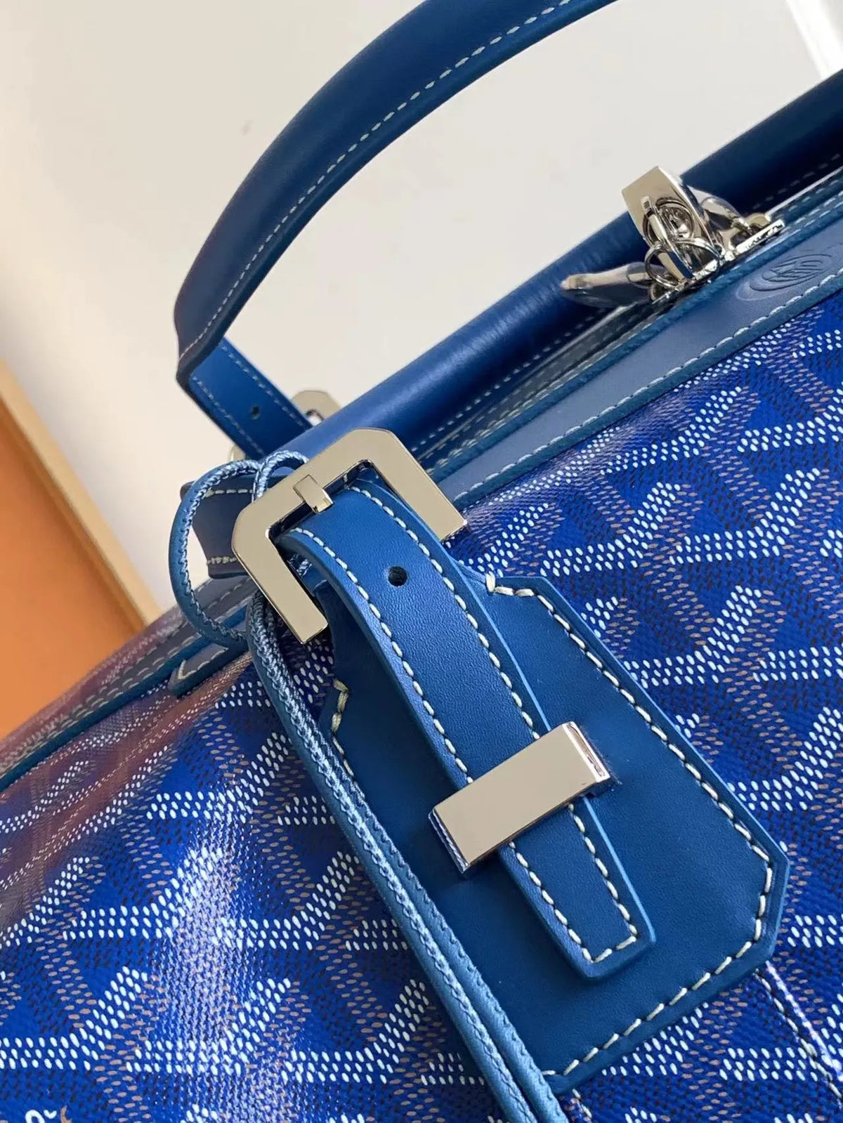 Goyard Boeing 55 Travel Bag Coated Canvas Leather 8062