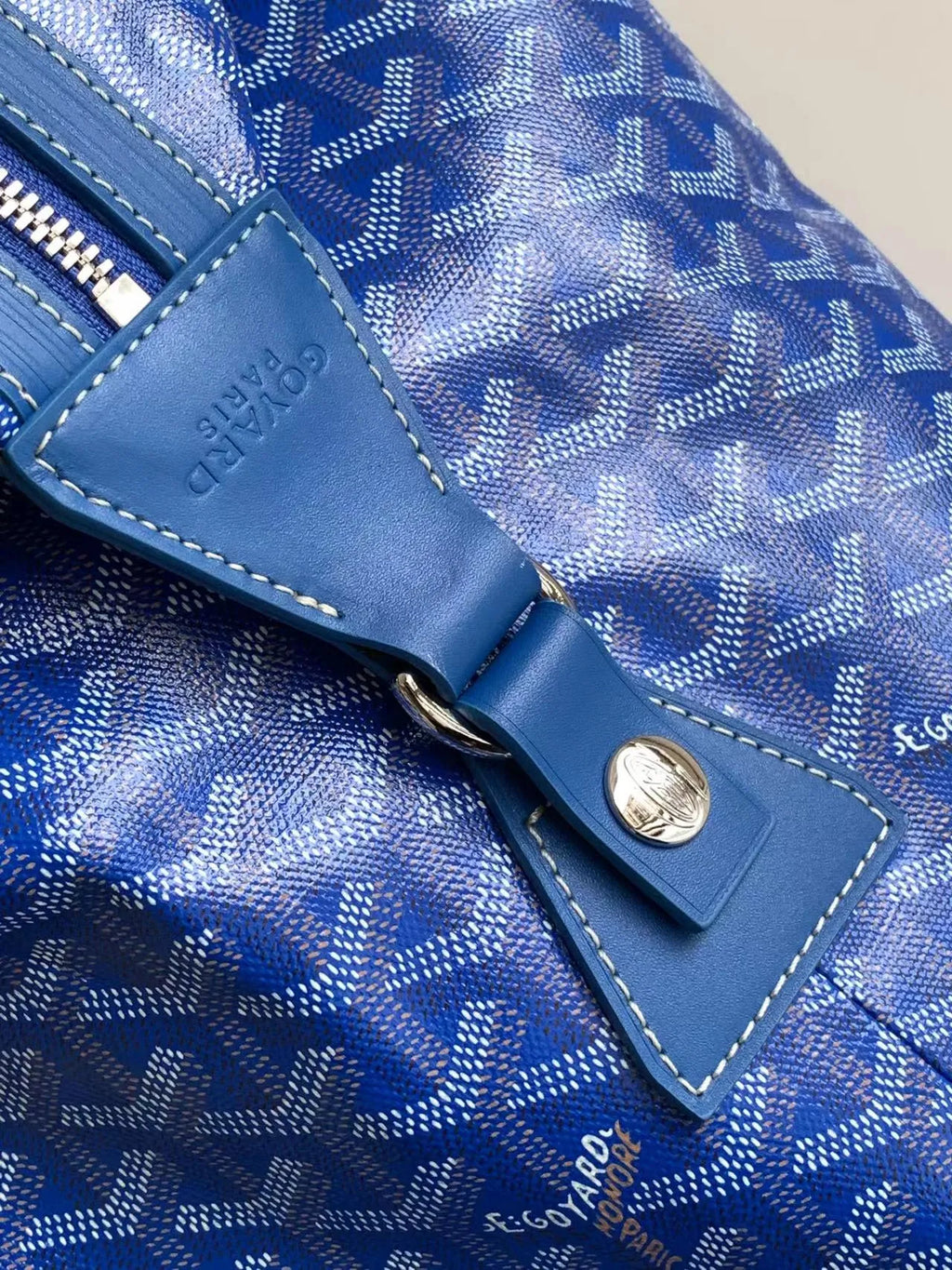 Goyard Boeing 55 Travel Bag Coated Canvas Leather 8062