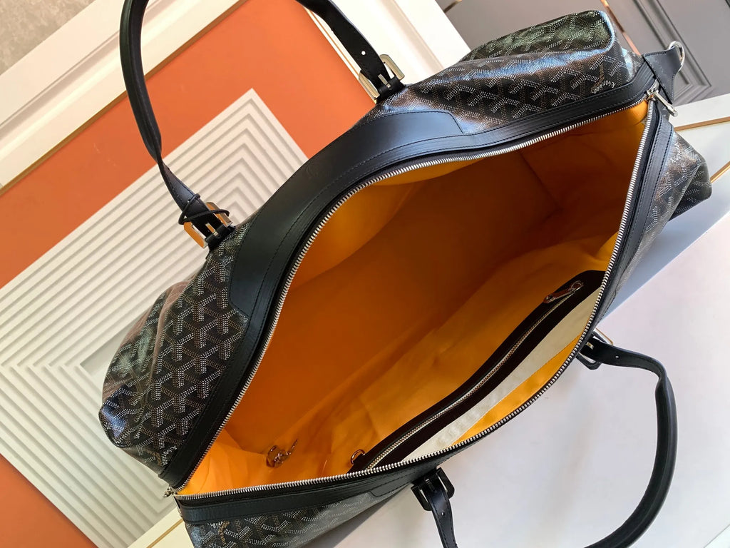 Goyard Boeing 55 Travel Bag Coated Canvas Leather 8062
