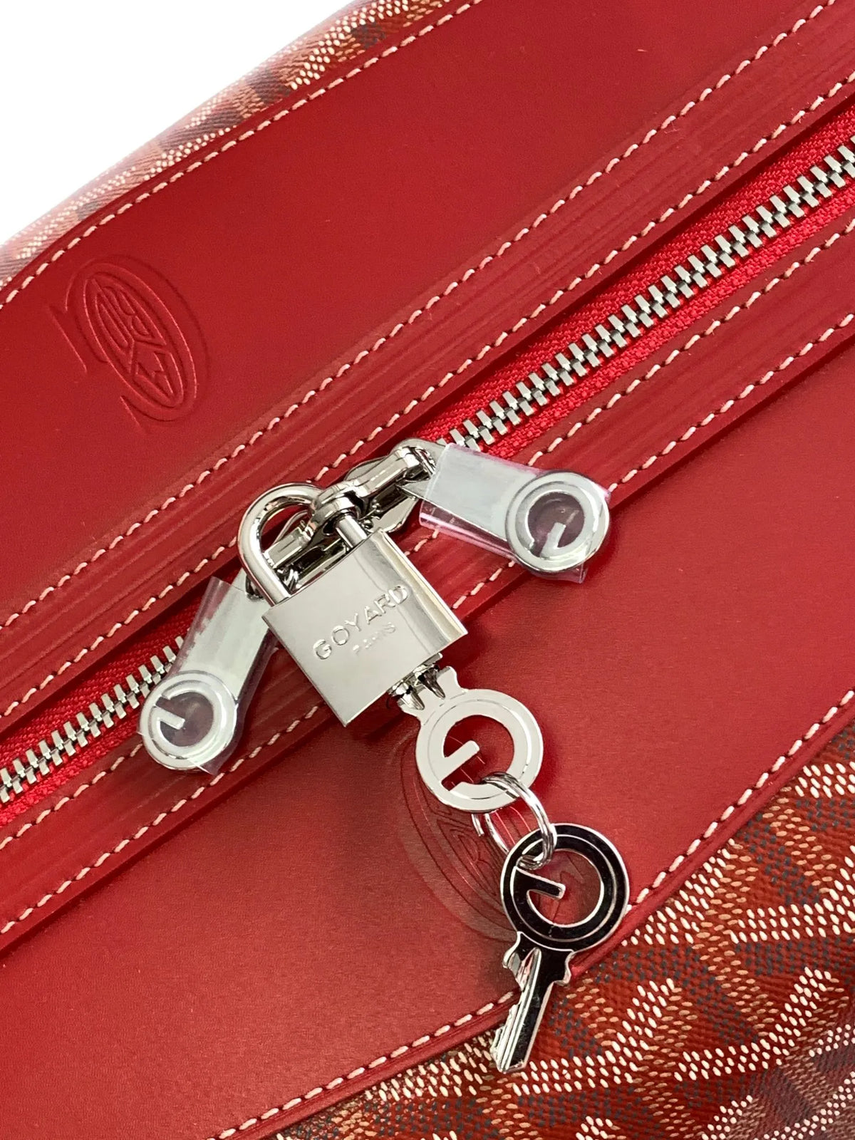 Goyard Boeing 55 Travel Bag Coated Canvas Leather 8062