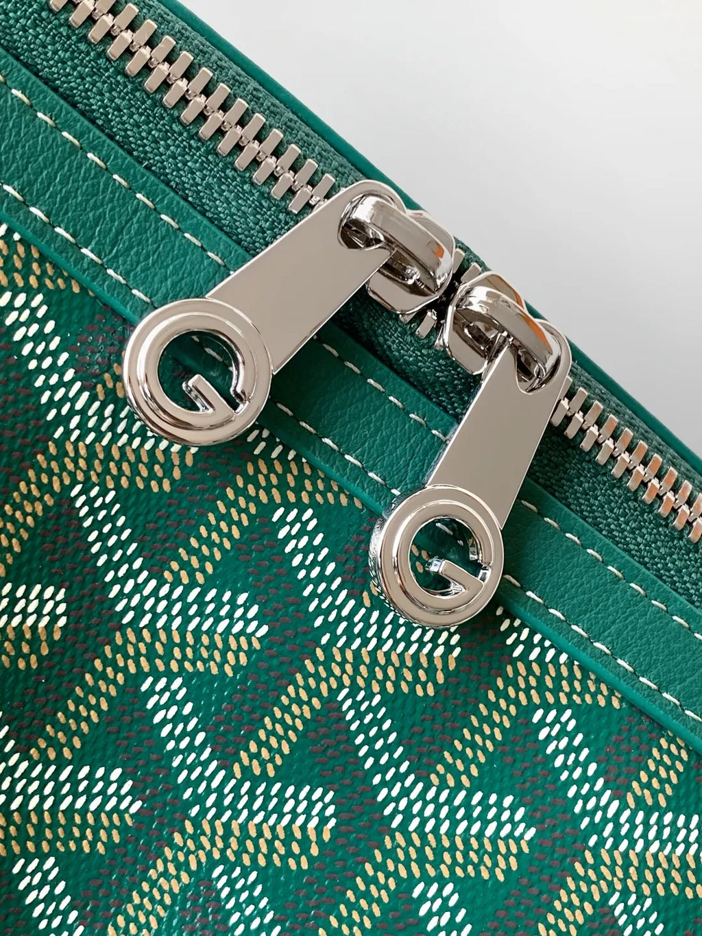 Goyard Bonbonniere Shoulder Bag Coated Canvas Leather 8039