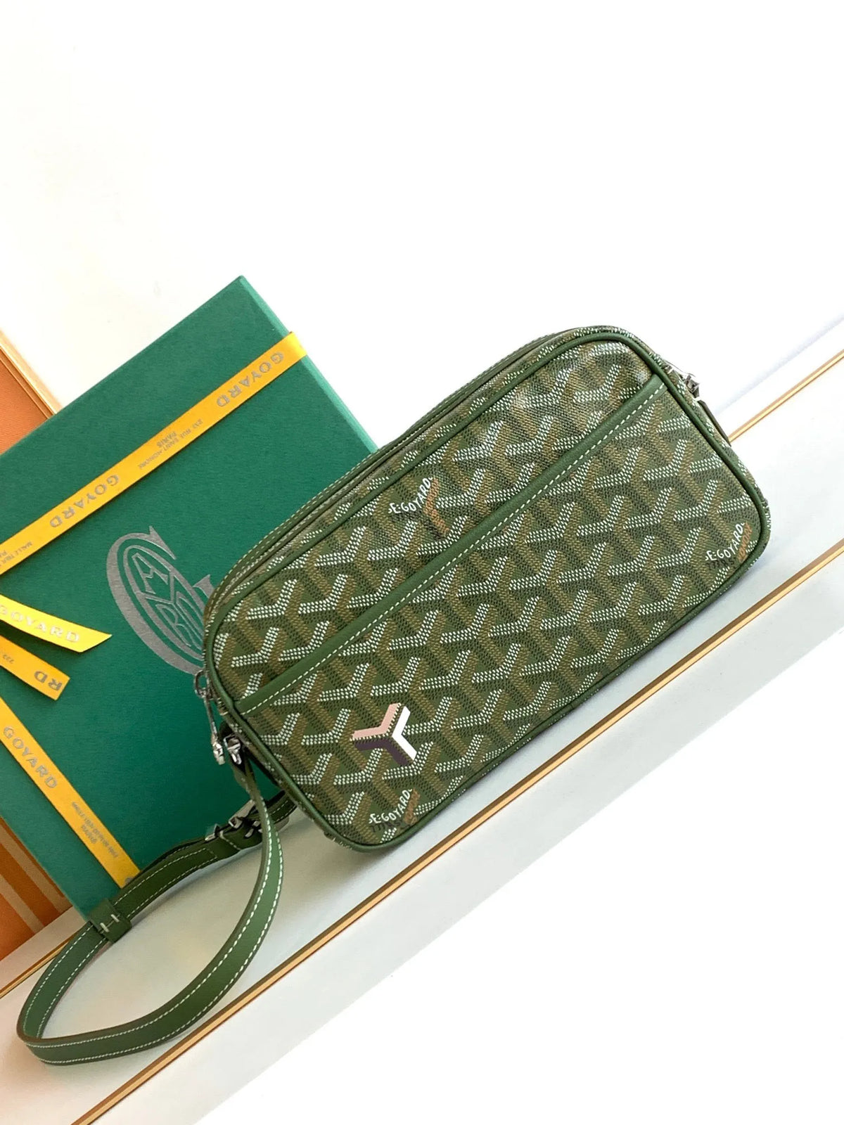 Goyard Camera Bag Coated Canvas Leather 127942
